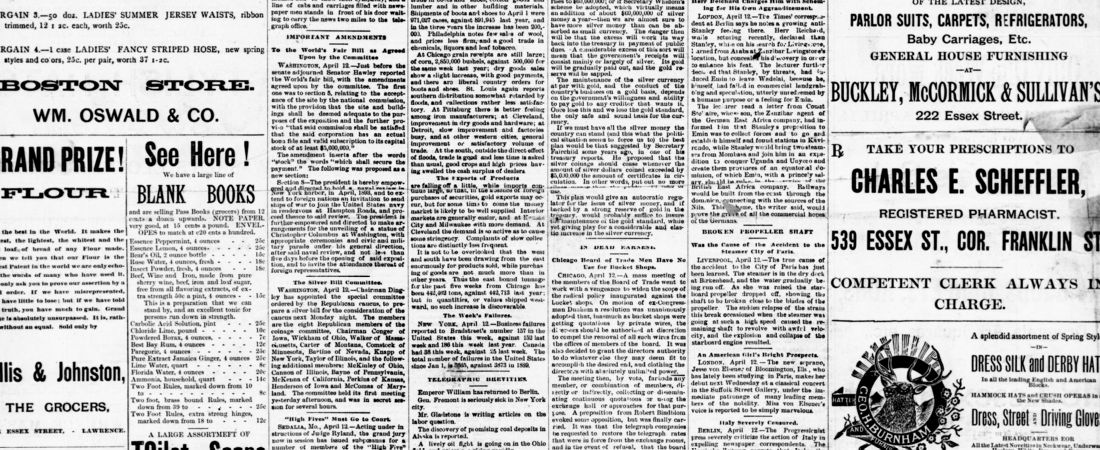 The Evening Tribune. April 12, 1890