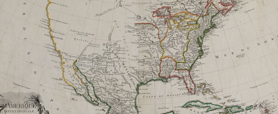 L'Amérique Septentrionale, ou se remarquent les Etats Unis